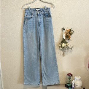 H&M Blue Wide Leg Jeans